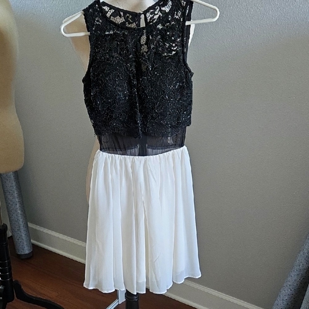 City Studio Black Lace Dress